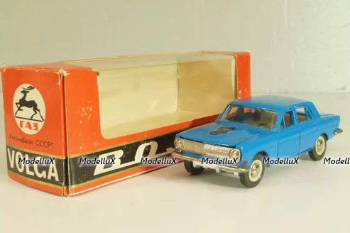 Газ-24 Волга, А14, синий, Олимпийская, декабрь 19..г, Тантал/Радон 1:43