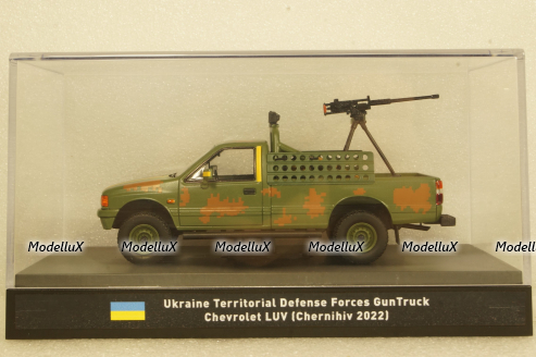 Chevrolet LUV Ukraine Territorial Forces Gun Truck (Chernihiv 2022), TruckTyr 1:43