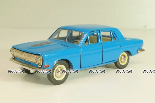 Газ-24 Волга, А14, синий, Олимпийская, декабрь 19..г, Тантал/Радон 1:43