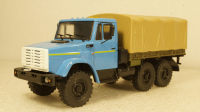 Зил-4334 с тентом синий/хаки, Алник43 1:43
