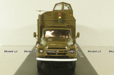 СКП-11(130) Стартовый командный пункт на шасси Зил-130 с прицепом 1962, хаки, военный, SSM7069, SSM 1:43