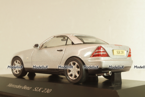 Mercedes-Benz SLK 230 (R170) 1996, silver, B66005721, Herpa 1:43 Уценка!