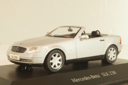 Mercedes-Benz SLK 230 (R170) 1996, silver, B66005721, Herpa 1:43 Уценка!