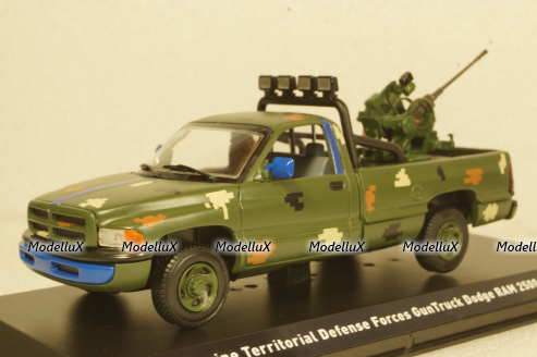 Dodge RAM 2500 Ukraine Territorial Forces Gun Truck (Mariupol 2022), TruckTyr 1:43