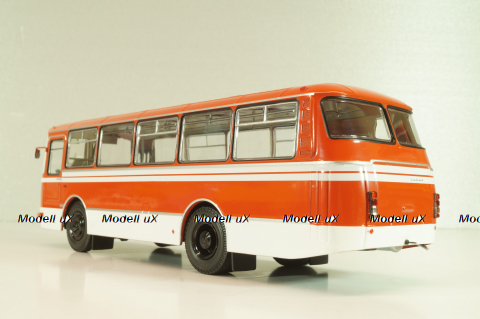 ЛАЗ-695Н (1981), красный/белый, DEMPRICE 1:43 