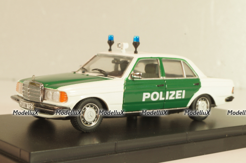 Mercedes-Benz 200 E (W123) Polizei 1975, 430 032290, Minichamps 1:43