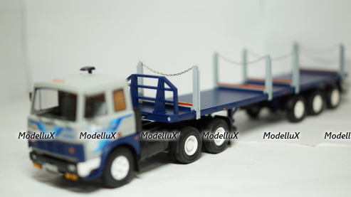 Маз 6422 с полуприцепом Маз 9398 сортиментовозом, TruckTyr 1:43