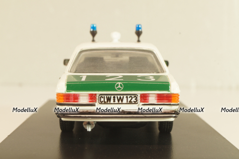 Mercedes-Benz 200 E (W123) Polizei 1975, 430 032290, Minichamps 1:43