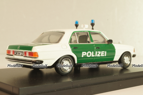 Mercedes-Benz 200 E (W123) Polizei 1975, 430 032290, Minichamps 1:43