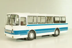 ЛАЗ-695Н (1981), белый/синий, DEMPRICE 1:43 