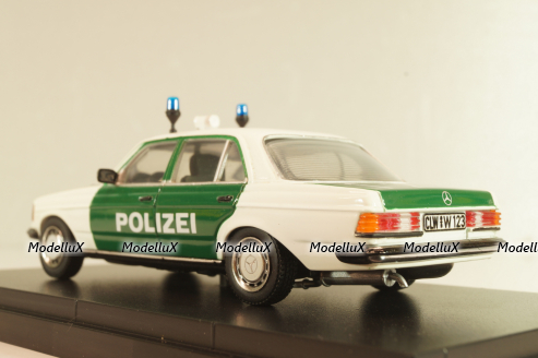 Mercedes-Benz 200 E (W123) Polizei 1975, 430 032290, Minichamps 1:43