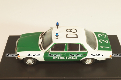 Mercedes-Benz 200 E (W123) Polizei 1975, 430 032290, Minichamps 1:43