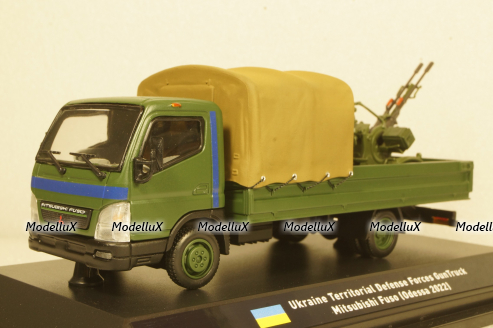 Mitsubishi Fuso Ukraine Territorial Forces Gun Truck (Odessa 2022), TruckTyr 1:43
