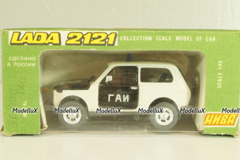 Ваз-2121 Нива, ГАИ, 1996г., Тантал/Радон 1:43