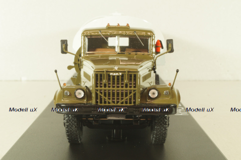 Краз-258Б1 с п/прицепом топливозаправщиком ТЗ-22, хаки/серый, SSM7071, SSM 1:43