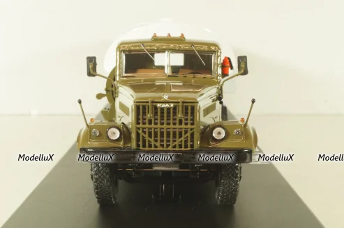 Краз-258Б1 с п/прицепом топливозаправщиком ТЗ-22, хаки/серый, SSM7071, SSM 1:43