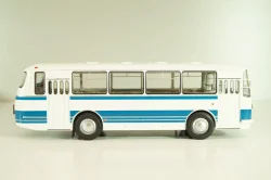 ЛАЗ-695Н (1981), белый/синий, DEMPRICE 1:43 