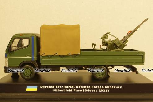 Mitsubishi Fuso Ukraine Territorial Forces Gun Truck (Odessa 2022), TruckTyr 1:43