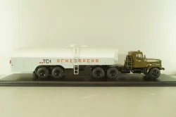 Краз-258Б1 с п/прицепом топливозаправщиком ТЗ-22, хаки/серый, SSM7071, SSM 1:43