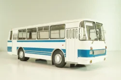 ЛАЗ-695Н (1981), белый/синий, DEMPRICE 1:43 
