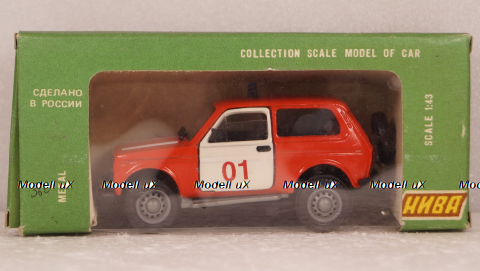Ваз 21215 Нива пожарная, Агат 1:43
