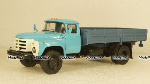 Зил-8Э130Г опытный дизельный голубой, Алник 1:43