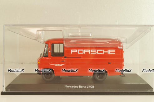 Mercedes-Benz L 408 "Porsche", red, Schuco 1:43
