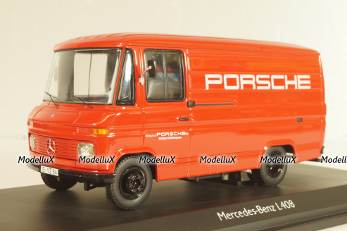 Mercedes-Benz L 408 "Porsche", red, Schuco 1:43