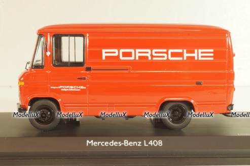 Mercedes-Benz L 408 "Porsche", red, Schuco 1:43