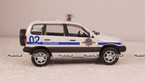 Ваз-2123 Нива Милиция, Chevrolet Niva Милиция, Cararama 1:43