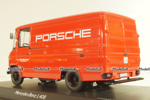 Mercedes-Benz L 408 "Porsche", red, Schuco 1:43