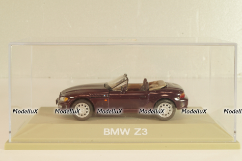 BMW Z3 (E36/7) Cabriolet 1995, maroon, 80429420386, Schuco 1:43