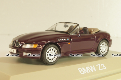 BMW Z3 (E36/7) Cabriolet 1995, maroon, 80429420386, Schuco 1:43