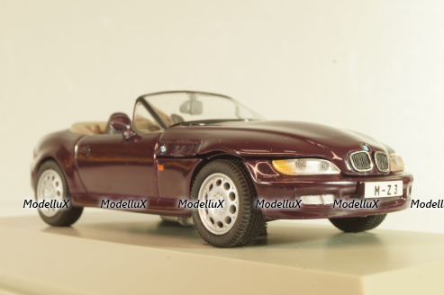 BMW Z3 (E36/7) Cabriolet 1995, maroon, 80429420386, Schuco 1:43