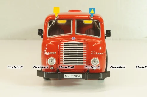Pegasso Mofletes with semi trailer Campsa 1948, red/yellow, Semi remorque d'Exception #8, Altaya 1:43