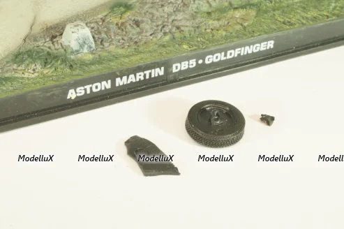 Aston Martin DB5 from movie "Goldfinger" 1964, grey, James Bond Modellauto Collection №1, Altaya 1:43