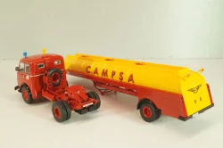 Pegasso Mofletes with semi trailer Campsa 1948, red/yellow, Semi remorque d'Exception #8, Altaya 1:43