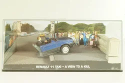 Renault 11 Taxi from movie "A view to a kill" 1985, blue, James Bond Modellauto Collection, Altaya 1:43
