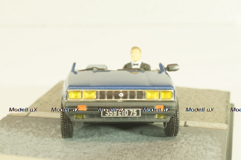 Renault 11 Taxi from movie "A view to a kill" 1985, blue, James Bond Modellauto Collection, Altaya 1:43