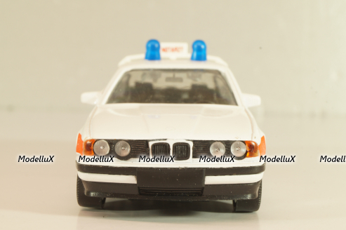 BMW 535i Notruf (E34) 1987, white/red strip, 82229417277, Shabak 1:43