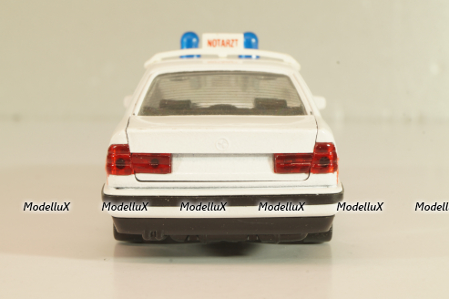 BMW 535i Notruf (E34) 1987, white/red strip, 82229417277, Shabak 1:43