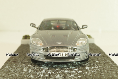 Aston Martin DBS from movie "Casino Royale" 2006, silver, James Bond Modellauto Collection #5, Altaya 1:43