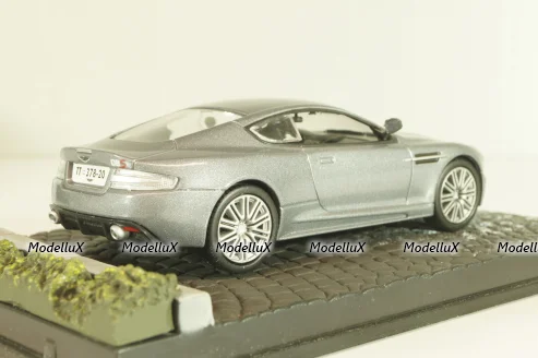 Aston Martin DBS from movie "Casino Royale" 2006, silver, James Bond Modellauto Collection #5, Altaya 1:43