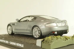Aston Martin DBS from movie "Casino Royale" 2006, silver, James Bond Modellauto Collection #5, Altaya 1:43