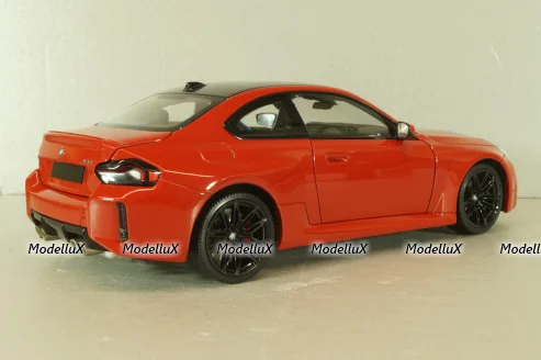 BMW M2 (G87) 2023, red metallic 110023120, Minichamps 1:18
