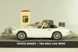 Toyota 2000 GT from movie "You only live twice" 1967, white, James Bond Modellauto Collection #7, Altaya 1:43