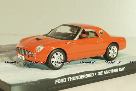 Ford Thunderbird from movie "Die another day" 2002, oranger, James Bond Modellauto Collection #27 , Altaya 1:43