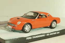 Ford Thunderbird from movie "Die another day" 2002, oranger, James Bond Modellauto Collection #27 , Altaya 1:43