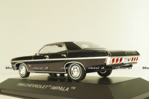 Chevrolet Chevy Impala (1965-1970) black, IXO 1:43