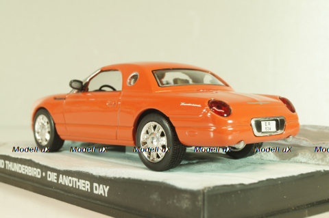 Ford Thunderbird from movie "Die another day" 2002, oranger, James Bond Modellauto Collection #27 , Altaya 1:43